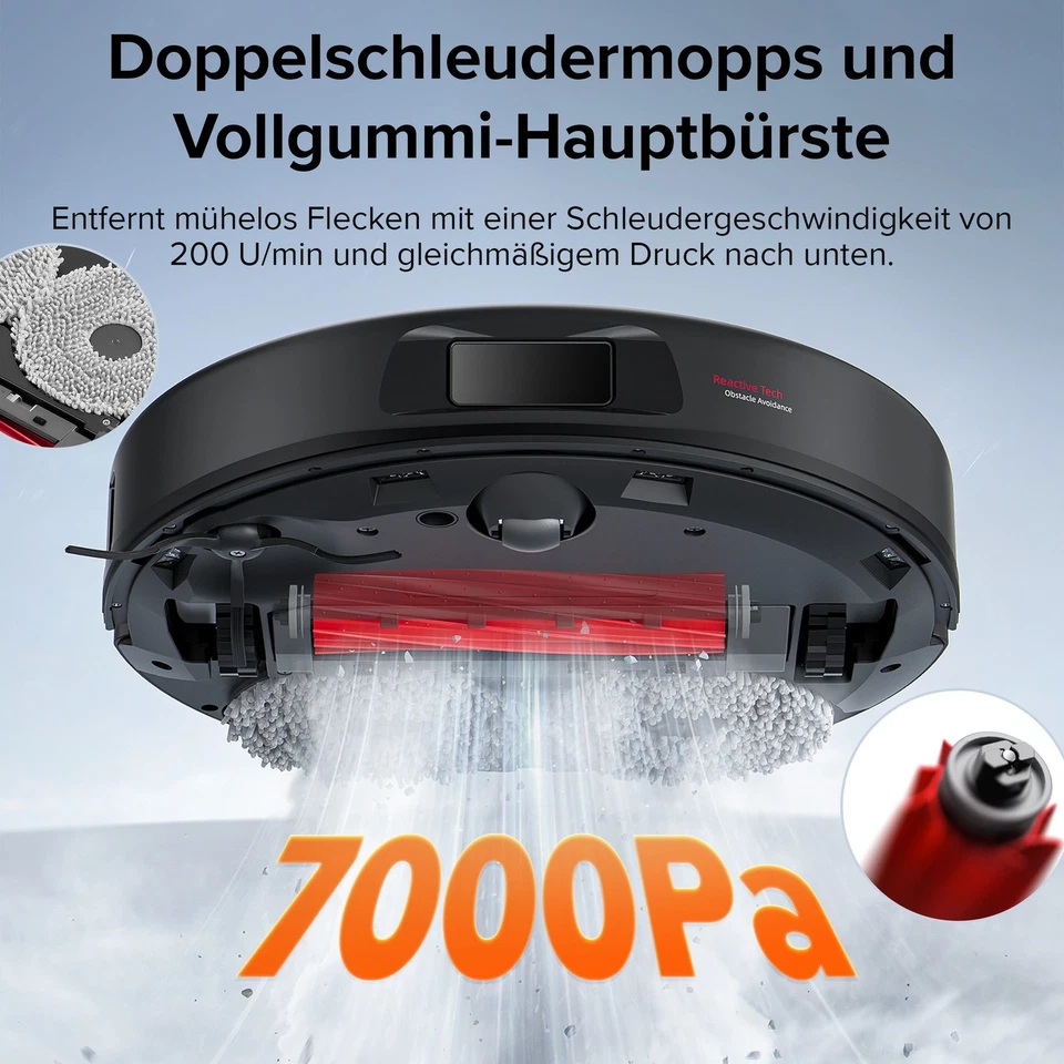 Roborock Qrevo Pro Saugroboter mit Wischfunktion (Upgrade von S7 MAX/Qrevo S) DE - Bild 3 von 4