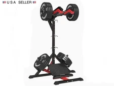 2-IN-1 Leverage Squat / Calf Raise Machine Plate Loaded Leg Train Free Shipping