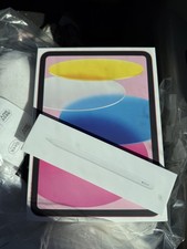 Apple iPad 10.9in Wi-Fi 32GB Pink Tablet Apple Pencil Tri-Fold Case BUNDLE