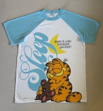 Vintage 1978 Flirts Garfield Pookie Pajama Sleep Shirt Nightgown OSFA