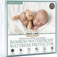 REST LINE PREMIUM Crib Mattress Waterproof BAMBOO Protector