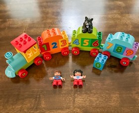 LEGO DUPLO 10603 My First Bus and 10847 My First Number Train - 2 Complete Sets