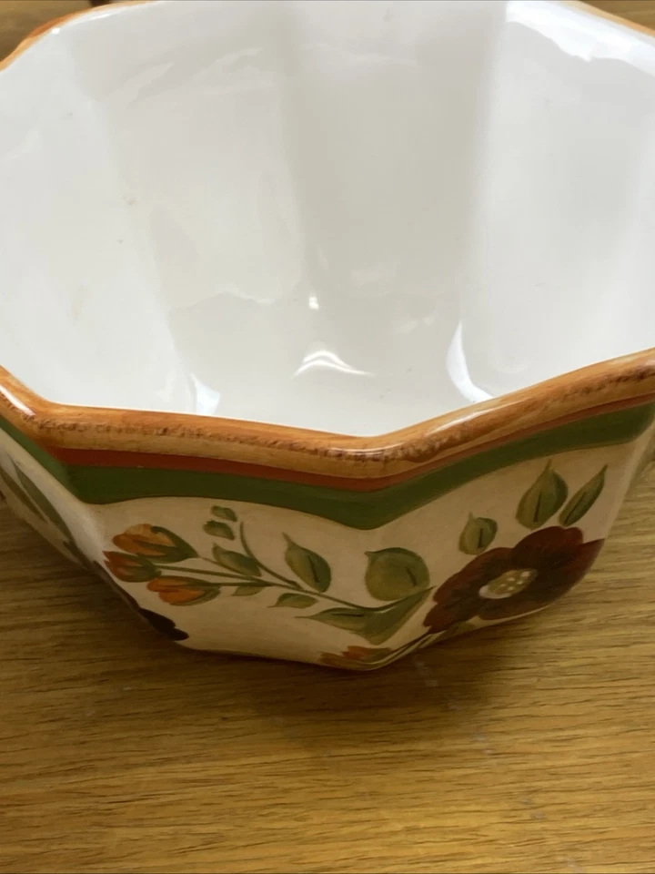 "4 cuencos de cereales de 6"" con certificación Pamala Gladding International Wildflowers" Foto 3 de 4