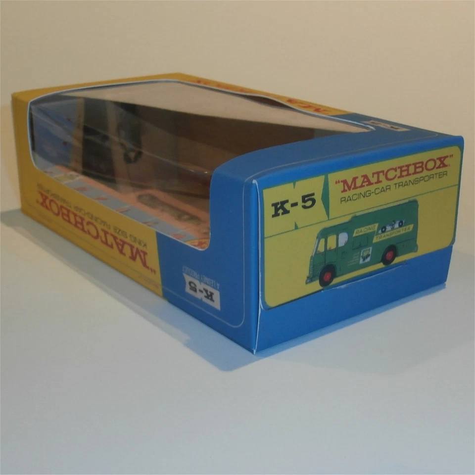 Matchbox Lesney King Size K  5 Racing Car Transporter Repro Window Box - Image 4 of 4