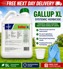 GALLUP XL 5L PROFESSIONAL STRENGTH GLYPHOSATE WEEDKILLER 360g/L + CUP & GLOVES