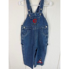Vintage Carters Jean Overalls 18-24 Months Little Truck Logo