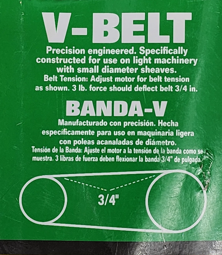 DIAL 55 in. Evaporative Cooler Precision Engineered V-Belt Rubber 4L-550 65552 - Foto 5 di 6
