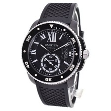 with paper CARTIER Calibur de Cartier diver WSCA0006 Automatic Men's K#145341 2