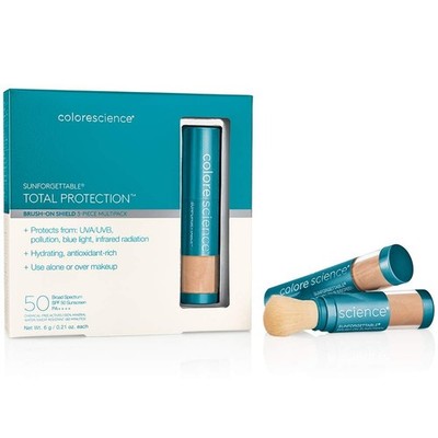 COLORESCIENCE SUNFORGETTABLE TOTAL PROTECTION BRUSH ON SHIELD SPF 50 3 PK FAIR