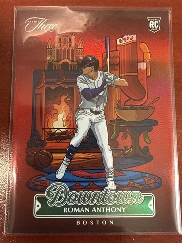 2025 Panini Three and Two Rookie Downtown #4 Roman Anthony RC