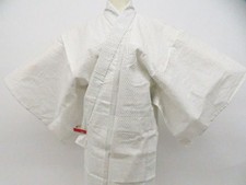JAPANESE KIMONO YUKATA WHITE 136cm 4 ft 6 in COTTON EE7885