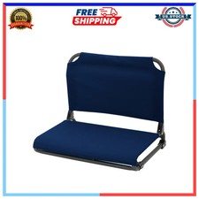 Ozark Trail Stadium Seat Navy Blue Portable Bleacher Cushion Chair