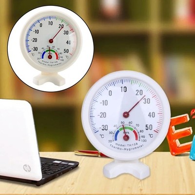 Weiß Temperatur Luftfeuchtigkeit Messgerät Innen Außen Thermometer Hygrometer