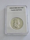1958-D Silver Franklin Half Dollar 90% Silver