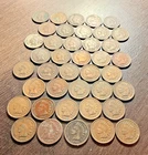 40 -INDIAN HEAD CENT PENNIES 1890s-1900s All Dates Visible -Some Liberty Visible