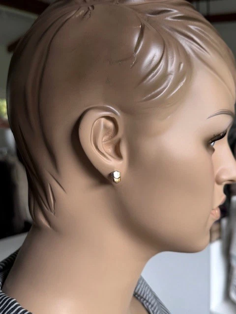 Ohrstecker kupf/silver Magnetschmuck Edelstahl Magnet Ohrschmuck Ohrringe Energe - Bild 4 von 4