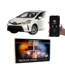 Plug-n-Play Remote Starter Kit For 2017-2018 Toyota Prius V - Push-to-Start