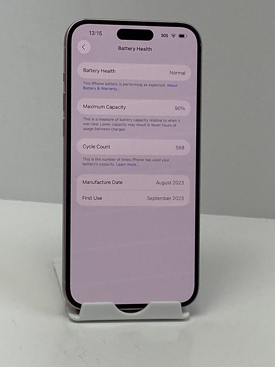 【背面割】 Apple iPhone 15plusピンク バッテリー89% 背面割】 Apple iPhone 15plusピンク バッテリー89