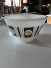 Vintage Fire King  mixing bowl Fred Press Chinese Take-out box design 8”