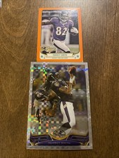 (2) Torrey Smith 2013 Topps Magic Mini Orange & XFractor Lot Combined Shipping