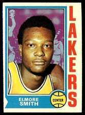 1974-75 Topps Basketball Card Elmore Smith Los Angeles Lakers #49 EX