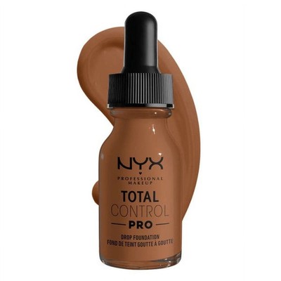 NYX 3-PACK Professional Makeup Total Control Pro Drop Foundation, Cappuccino 17