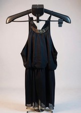 Lily Rose Black Halter Dress Junior Size M Summer