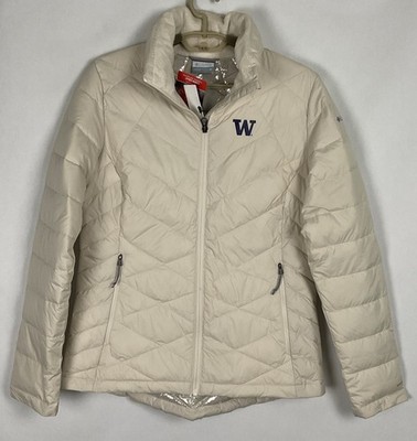 Columbia NWT Womens Heavenly O/H Puffer Jacket Medium M Washington Huskies New