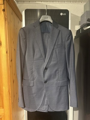 Edler Armani Collezioni Herrenanzug Blau; 100% Schurwolle; Gr. 46R  Sakko & Hose