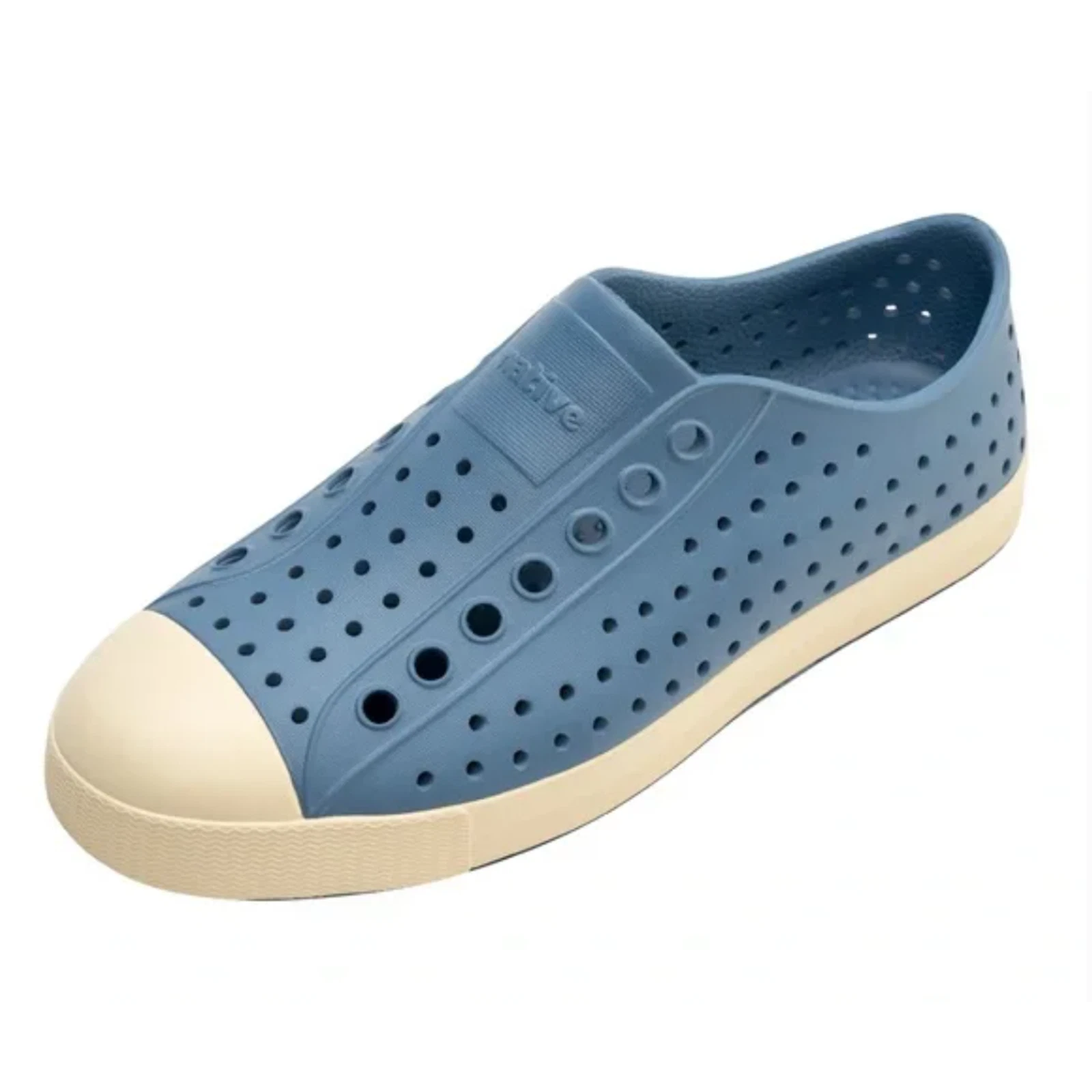Native Unisex Jefferson Slip On Size Mens 9 Womens 11 Oasis Blue Bone White NIB