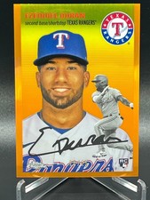 2023 TOPPS CHROME PLATINUM EZEQUIEL DURAN ORANGE REFRACTOR /25 RANGERS RC #45