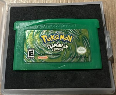 Pokemon Leaf Green Version Nintendo Gameboy Advance NTSC USA Original