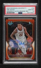 2022 Bowman U Chrome Prospect Orange Refractor 24/25 Tre White PSA 10 Auto g6p