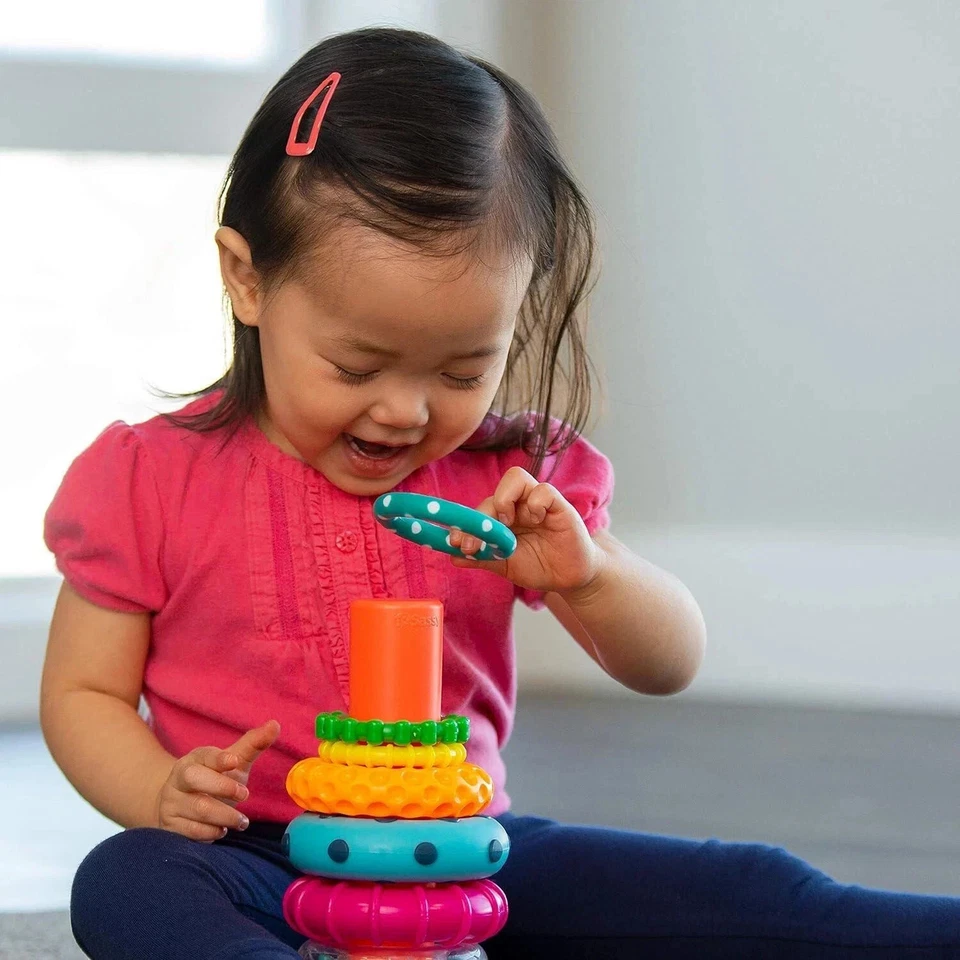 9-PCS Kids Stacking Ring Toy Set Early Learning STEM Educational Baby Toy - USA - Image 3 of 4