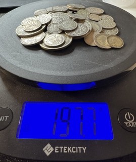 🪙 Lote de trabajo de monedas de plata británicas de 197 7 g 🇬🇧 Pre 47 denominaciones mixtas