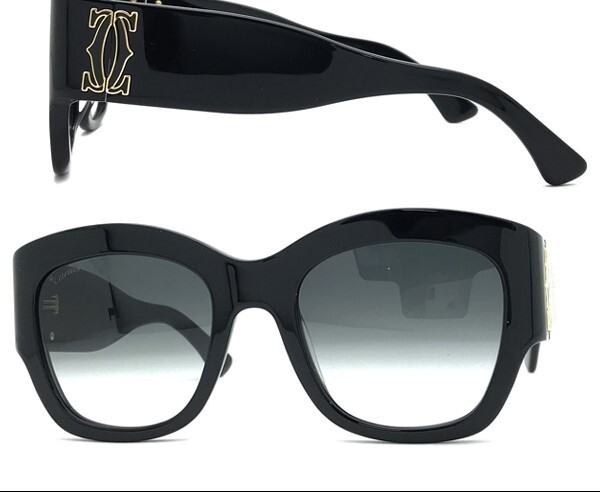 Cartier CT-0304S-001 Sunglasses Black authentic Unisex from Cartier CT-0304S-001 Sunglasses Black authentic Unisex from