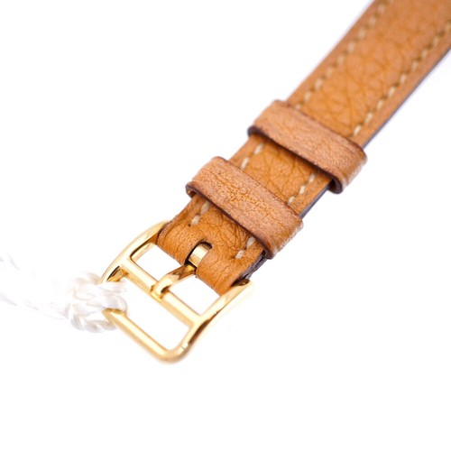 OROLOGIO HERMES AUTENTICO METEOR QURTZ SS CASSA IN PELLE:25 MM F/S - Foto 7 di 10