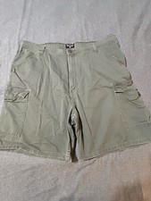 VTG Polo Ralph Lauren Mens Size 42 Shorts Cargo Green Military Surplus Baggy 90