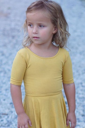 NEW Girls Omi Jo WDW Well Dressed Wolf Deep Gold dancer dress Size 8 years NWT