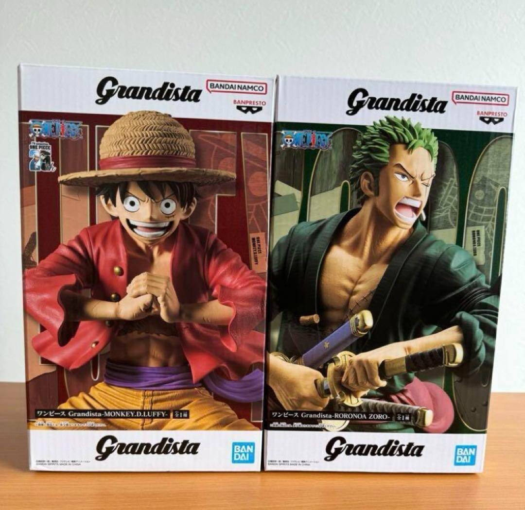 One Piece Grandista figure Luffy & Zoro Set of 2 Banpresto One Piece Grandista figure Luffy & Zoro Set of 2 Banpresto
