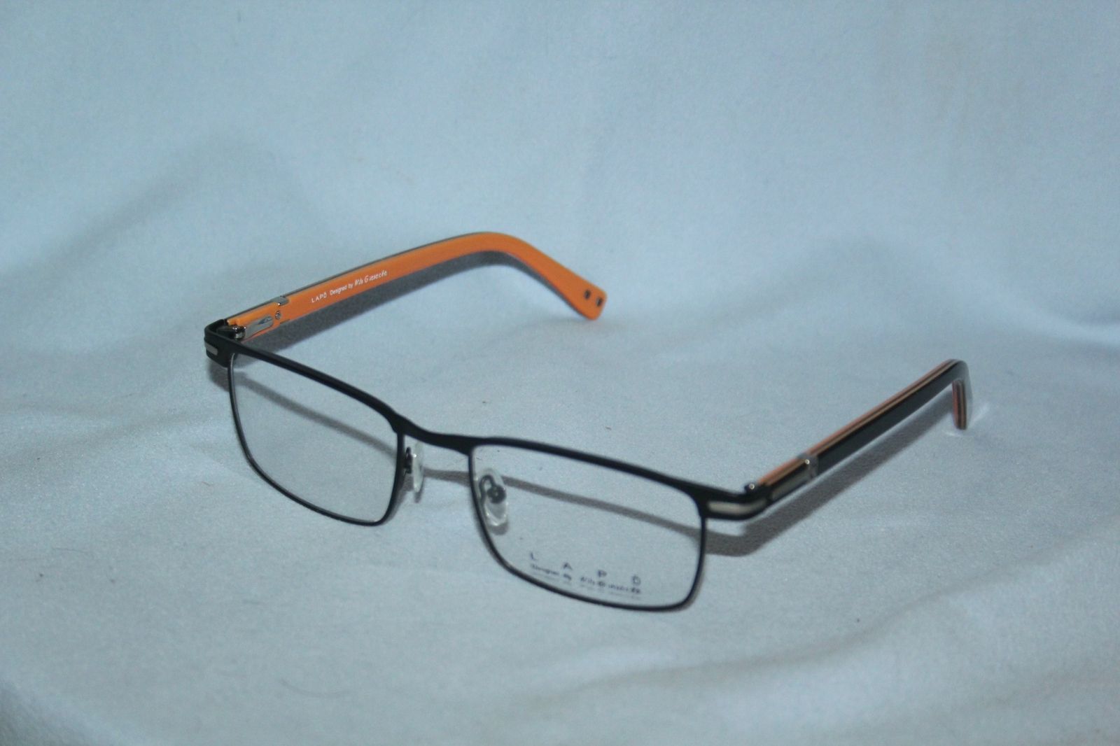 Lunettes LAPO By Opal LA MA053 C01 en acétate bicolore noir orange