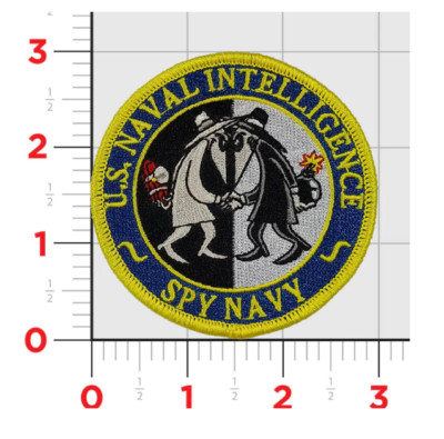 NAVY NAVAL INTELLIGENCE SPY EMBROIDERED HOOK & LOOP PATCH