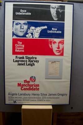Affiche De Film Originale Française THE MANCHURIAN CANDIDATE - Sinatra / Leigh - Vintage
