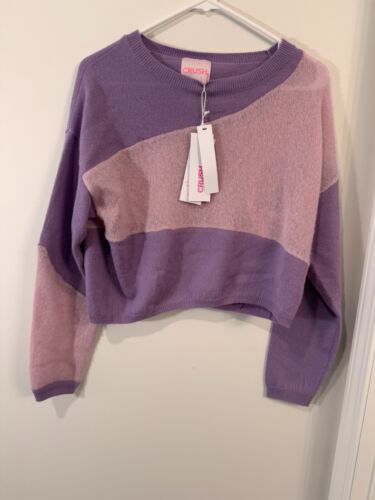 NWT CRUSH Cashmere Purple Tones Sweater Size 0