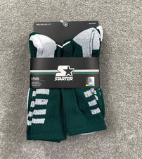 6 Pairs Starter Men's Arch Support Breathable Athletic Socks Size 6-12 Green