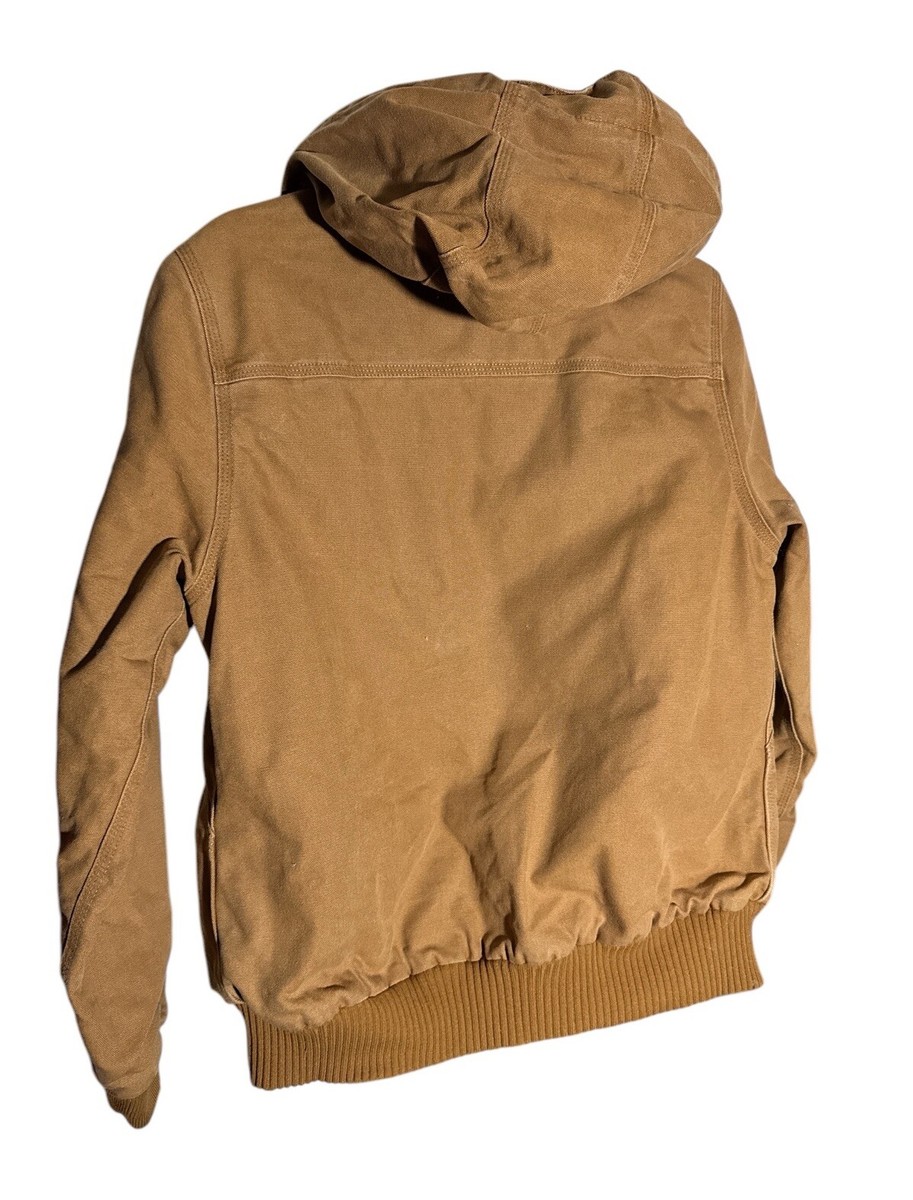 Carhartt Weathered Wildwood Jacket Tan Women's Size Medium Sherpa