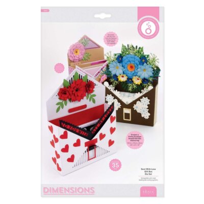 Tonic Studios Dimensions Stanzschablone 35tlg. - Sent With Love - Geschenk Box
