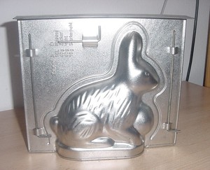 alte Metall Blech Backform Osterbackform Schokoladenform Zenker Backform Hase Weißblech, neu | eBay