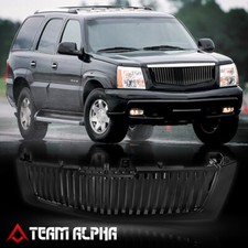 Fit 2002-2006 Cadillac Escalade Glossy Black Vertical Billet Bumper Grillegrill