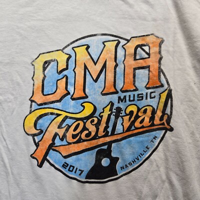 CMA Music Festival Nashville 2017 Country Music Fest T-Shirt Men's Size M Medium
